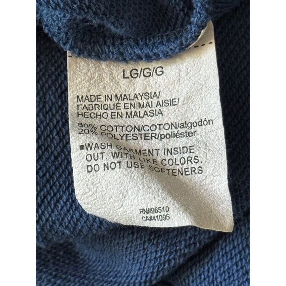 Under Armour Project Rock Terry Hoodie Sweatshirt Respect Blue Men's Large L - Picture 8 of 9